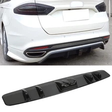 Rear Bumper Diffuser 33" 7 Fins Spoiler Lip Splitter Body For Ford Fusion SE