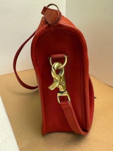 Bolso de Hombro COACH Vintage Años 70 NYC 9300 Companion/Cuero Rojo - Imagen 6 de 24