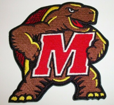  Maryland Terrapins~Embroidered PATCH~3 3/8'' X 3 1/2''~Iron or Sew On~Big 10~NCAA