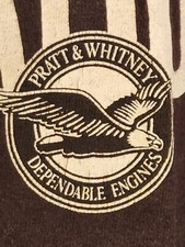 Pratt Whitney "PT6 NATION SINCE 1963" Large Black T-Shirt 100% Cotton