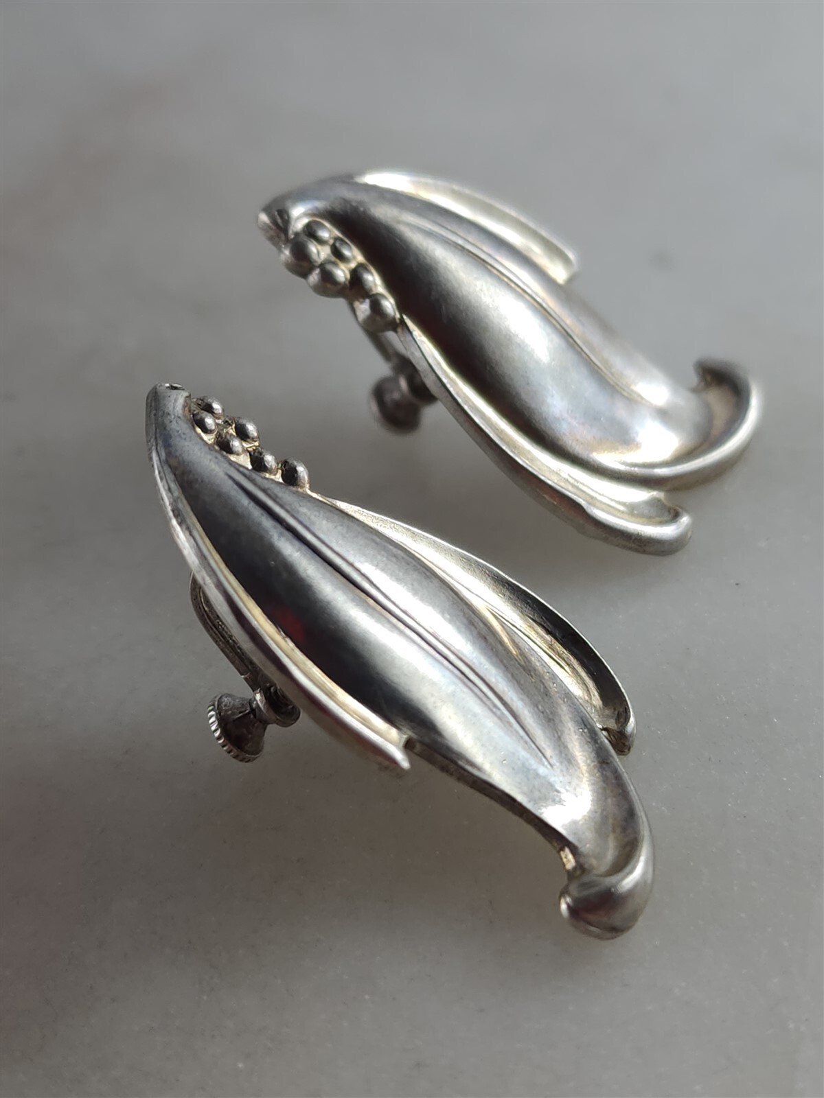 Vintage Solid Sterling Silver Flower Berries Flor… - image 2