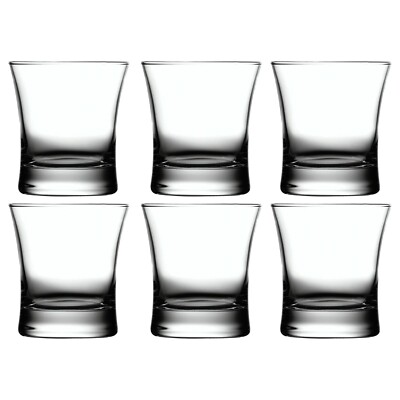 Pasabahce Azur 6 240ml Tumbler Whisky Wasser Scotch Trinkgläser Geschenk Saft