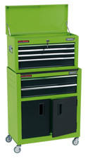 Draper COMBI ROLLER CAB & CHEST GREEN 19566 19566 Combined Roller Cabinet and