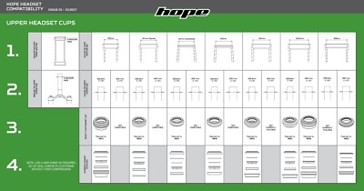 Hope Pick'n'Mix Headset Upper Assembly 8 S.H.I.S. IS42/28.6