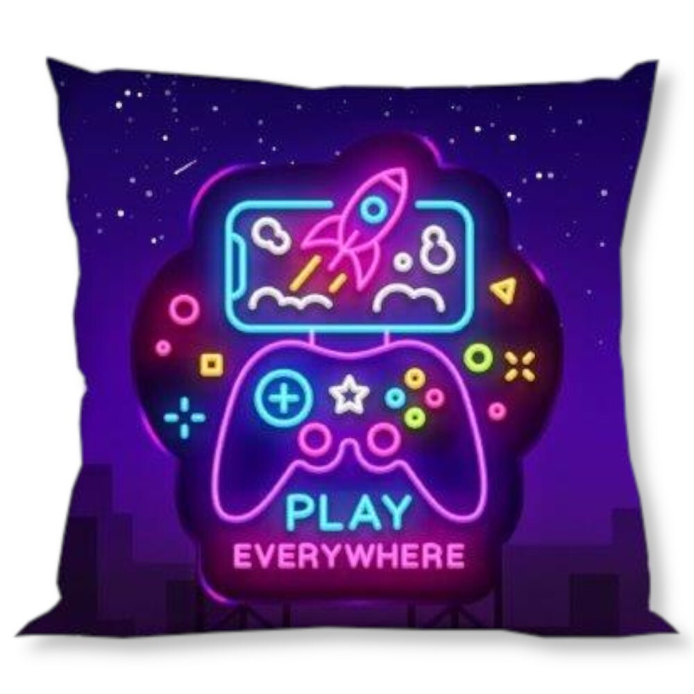 Gamer Cushion Covers Video Game Cushions Cases Sofa Bed Gaming Pillowcase Gift eBay