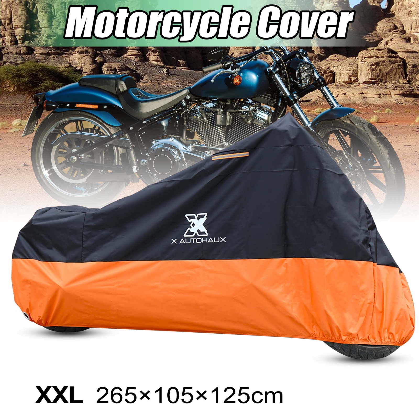 Waterproof Fatboy Waterproof Oxford Motorcycle Cover for Harley Softail Fatboy Dyna ...