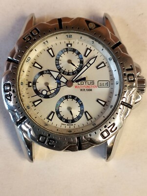 LOTUS MULTIFUNCTION QUARTZ 15301 MEN'S NOT WORKING PARTS PURPOSE