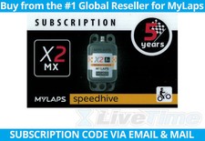 MyLaps X2 Subscription 5-year Renewal Card for MX Rechargeable Transponder