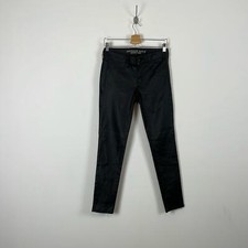 American Eagle Womens 6 Faux Leather Jeggings Stretch Skinny 2 Back Pocket Pants
