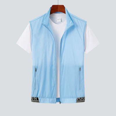 Herren Weste Gilet Tank Tops Weste Jacke Mantel Sommer Freizeitmode Sport