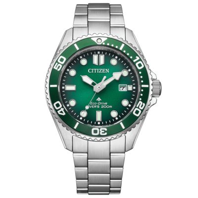 CITIZEN PROMASTER MARINE BN0269-50W Eco-Drive Solar Watch Green