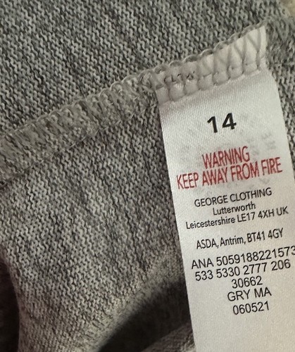 Grey High Neck Jumper Dress New Size 14 Eur 42 - Picture 7 of 8