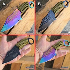 7.5" FIXED BLADE TACTICAL FISHING HUNTING CAMPING SURVIVAL Knife w/ Nylon Sheath