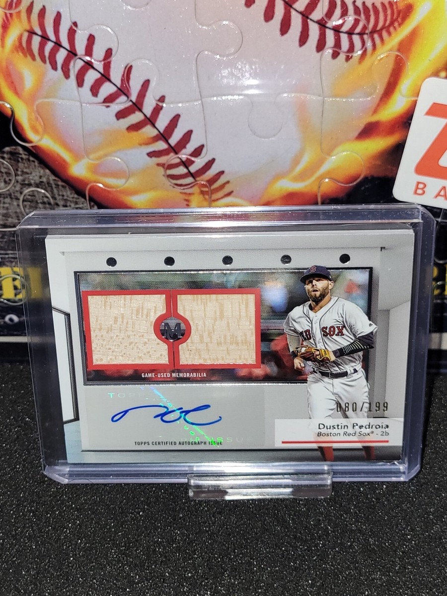 2024 Topps Museum Collection Dustin Pedroia Dual Patch Auto #/199