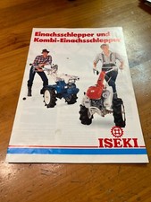 Prospekt Iseki Einachsschlepper Schlepper Brochüre M