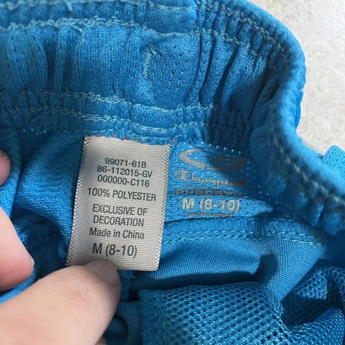 Champion Boys Medium Shorts Size 8/10 Bright Blue O2 - Picture 6 of 6