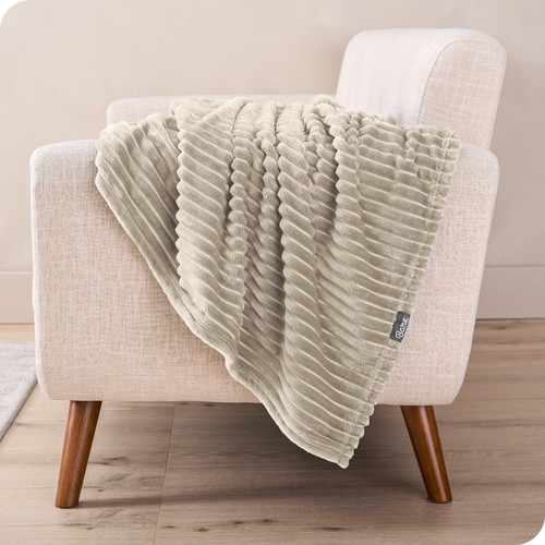Bare Home Microplush Ribbed Textured Blanket - Picture 20 of 20