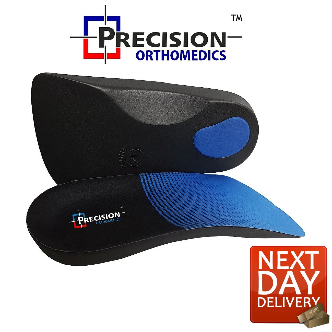 3/4 Orthotic Arch Support Insoles For Plantar Fasciitis Fallen Arches