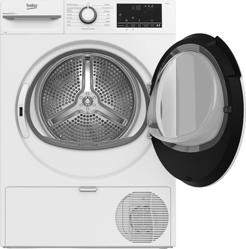 Asciugatrice 9 Kg BEKO Classe C Asciuga Biancheria Rapido Motore Inverter NUOVO