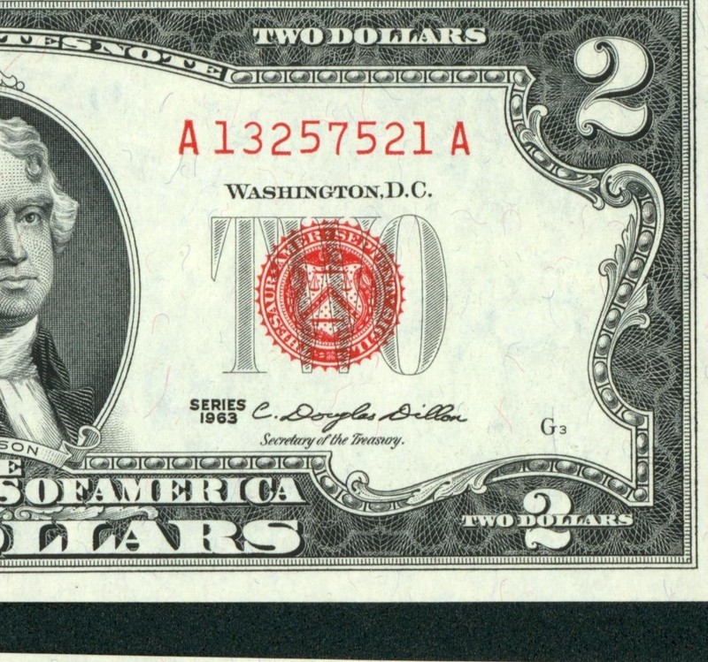 $2 1963 ((CHOICE CU)) United States Note ** CURRENCY (6th of 8 consecutive)
