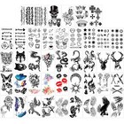 Frcolor 42 Sheets Temporary Tattoos Flower Animal Waterproof Face Stickers