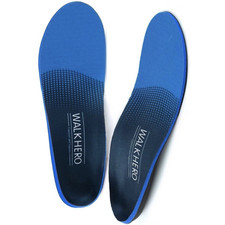 Walkhero Blue Orthotic Insoles Full Length Adult Foot Support