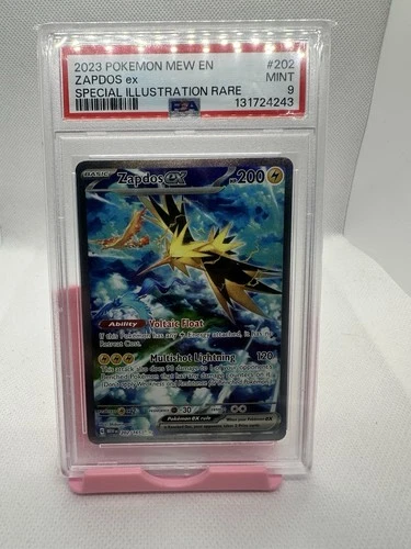 2023 POKEMON MEW EN-151 SPECIAL ILLUSTRATION RARE #202 ZAPDOS EX PSA 9