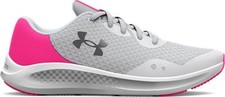 Under Armour Girls' Grade School UA Charged Pursuit 3 Running Shoes Halo Gray/El