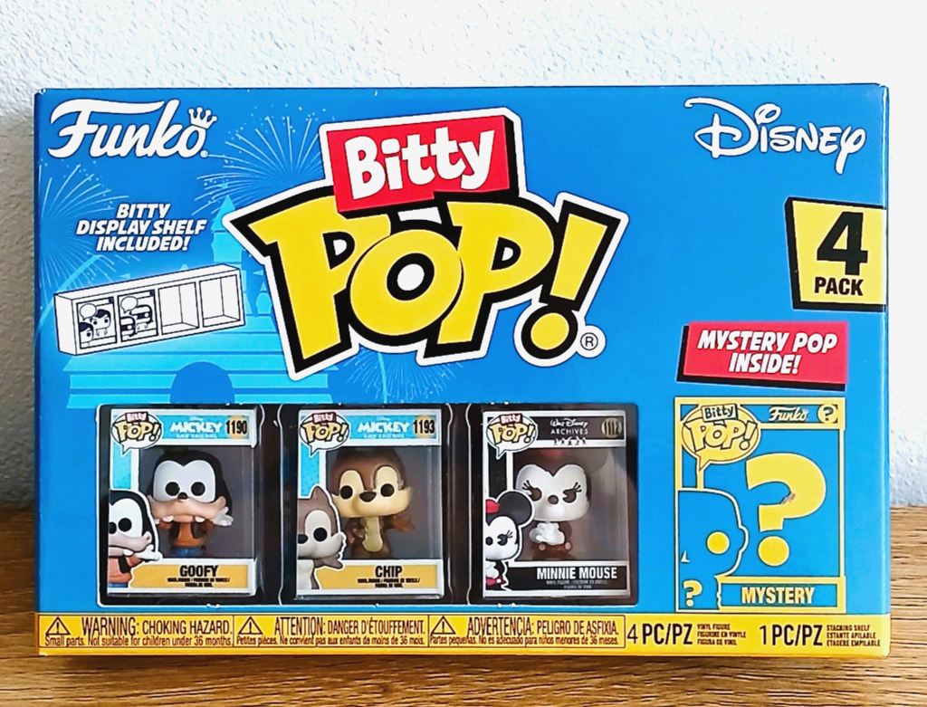 Pack 4 figurines Bitty POP! Disney Goofy NEUF