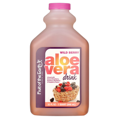 #ad Fruit of the Earth Aloe Vera Drink Wild Berry Juice Beverage 32 fl oz Bottle $4.98
