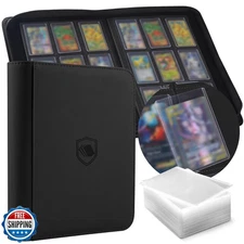 Toploader Binder, Holds 360 Toploaders, 100 Toploaders INCLUDED, 
