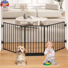 29.4-78" Extra Wide Baby Gate, Long Dog Gates Indoor for Doorways Stairs, Ess...