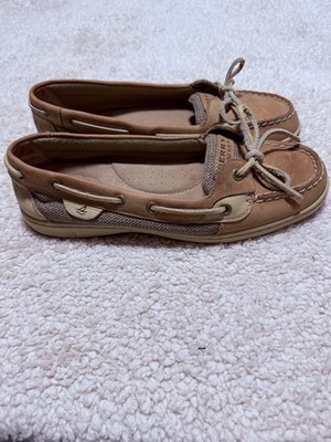 Sperry Top-Sider Women s Angelfish Boat Shoes Loafers Linen And Oat Size 9