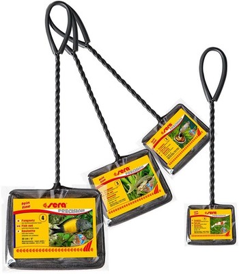 sera Fangnetz, Kescher Nr. 4, 20 cm fein, schwarz