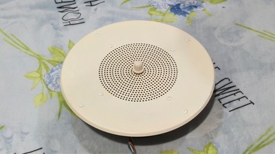Vintage Bogen Model S86T725 8 inch Ceiling Speaker Assembly with Backcan