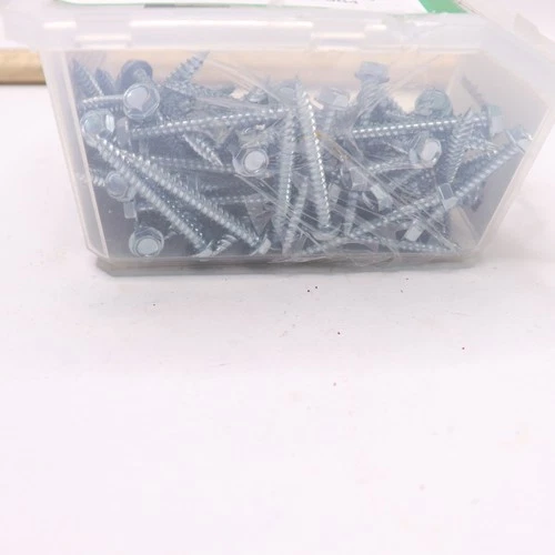 (85-Pk) Teks Hex Washer Head Sharp Point Screw #8 x 1/2 21318 - product listing photo