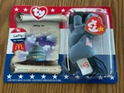 Ty Teenie Beanie Babies  Mcdonalds  Vintage 1996 Lefty The Donkey