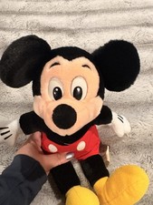 Rare Vintage 80  s Disney Parks Mickey Mouse 9  Plush Stuffed Animal Toy