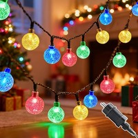 LED Lichterkette AußEn 20M Kugel Kristallkugeln 8 Modi Timer IP44 FüR Garten