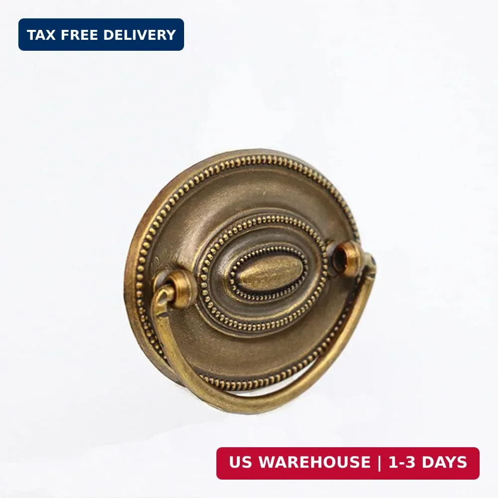 2 Rings Layout Ring Pull Cabinet Pulls Drawer Handle Pulls for Dresser Cupboard ...