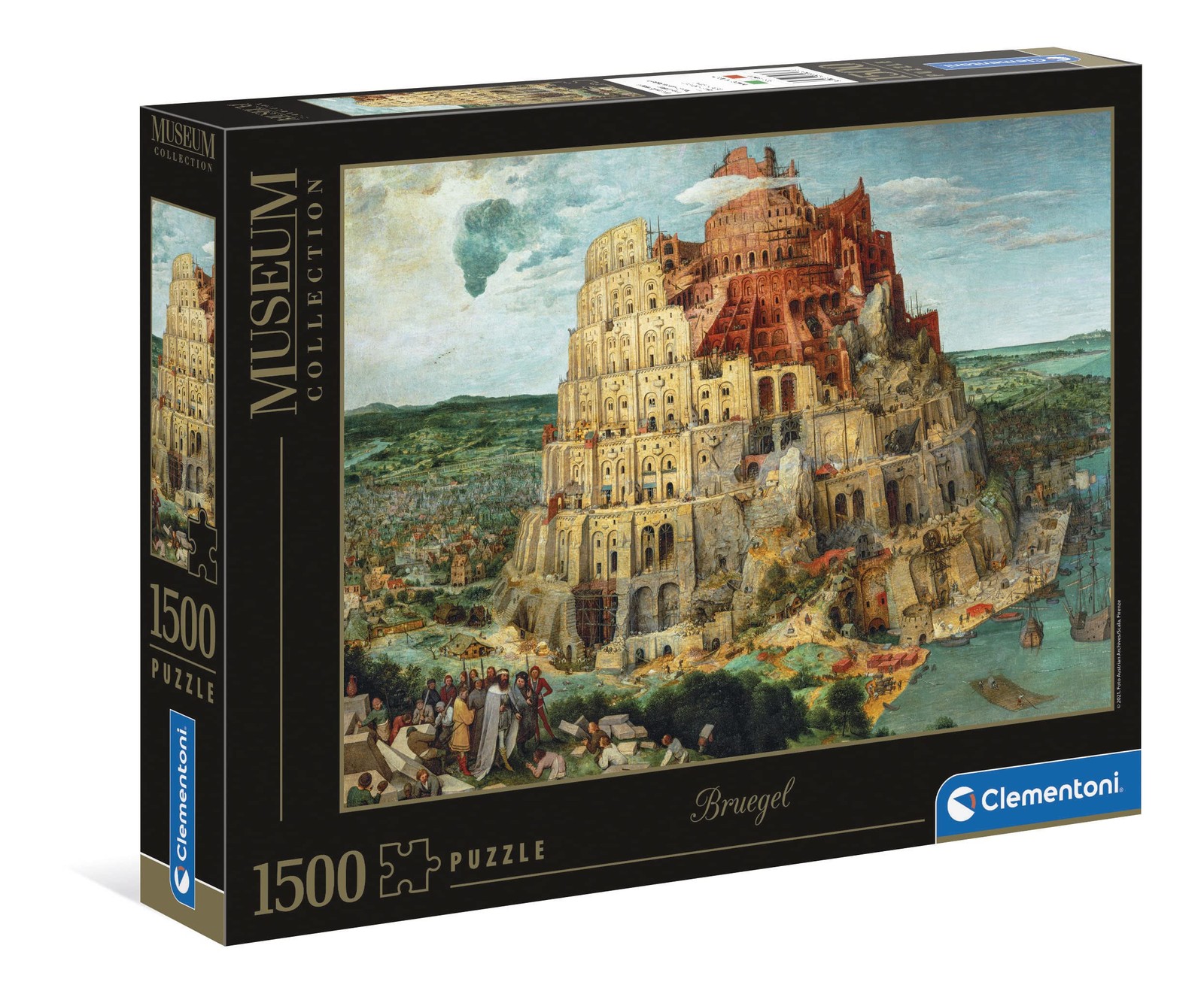 Puzzle d'art Tour de Babel 1500 pièces Torre Brueguel édition collector en carton premium