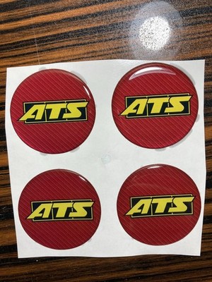 ATS Wheel Cap Stickers Set   4pcs 3D Domed Resin Center Cap Emblem Decals