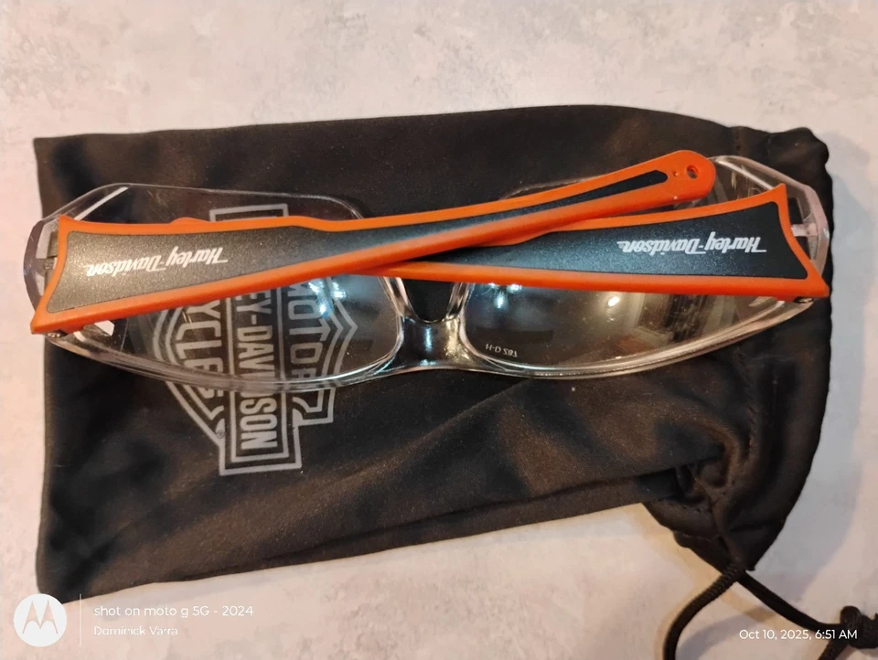 Harley Davidson Clear Safety Riding Glasses - Image 4 of 4