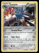 Lucario 63/124 Holo Fates Collide Pokemon Card