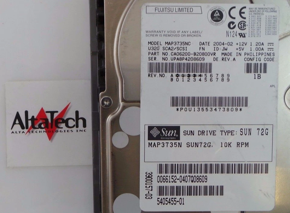 Sun Microsystems 540-5455 73.4GB 10K U320 SCSI 3.5" LFF HDD Hard Disc Drive - Image 2 of 4