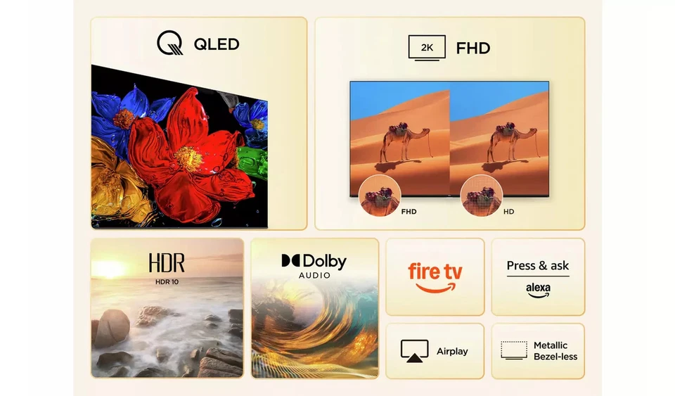 TCL 40 Inch 40SF560-UK Smart FHD HDR QLED Freely TV WIFI USB YOUTUBE BLUETOOTH - Image 4 of 4