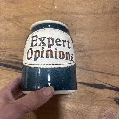 Dr Brophy's Word Jar 1991 Vintage Ceramic Art Pottery No Lid