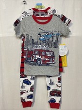 Member  s Mark Boy  s Favorite Pajama Set - Fire Trucks 4 Piece Set Size 4T