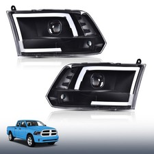 Led Drl Corner Headlights Left Right For 2009-12 2010 2011 Ram 1500 2500 3500