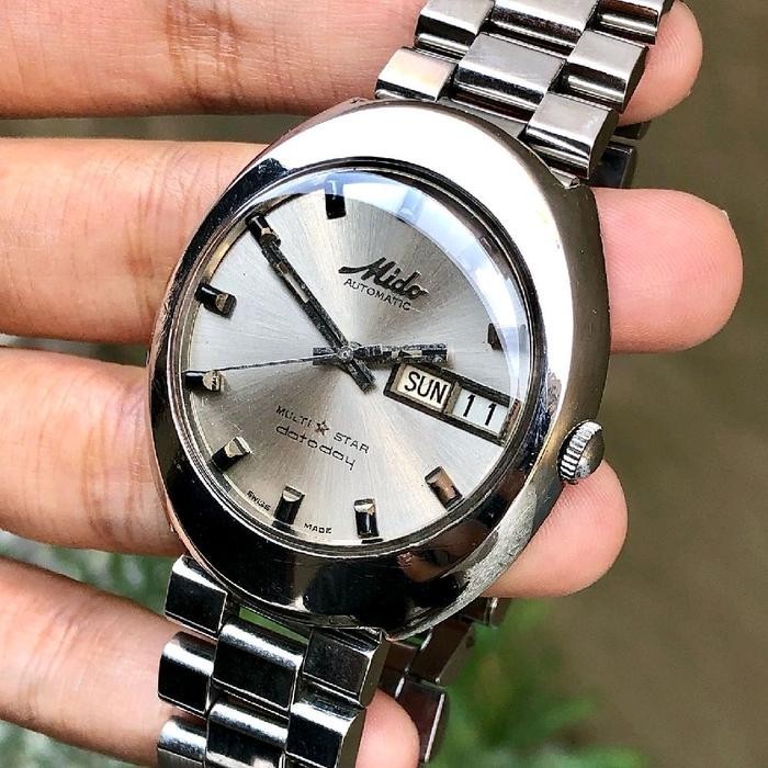 Rare MIDO Multistar Datoday Automatic Silver Dial… - image 3